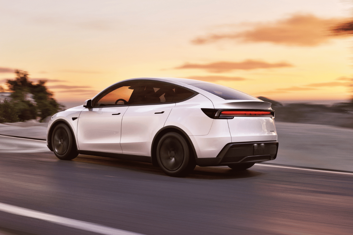 Vista trasera del Tesla Model Y